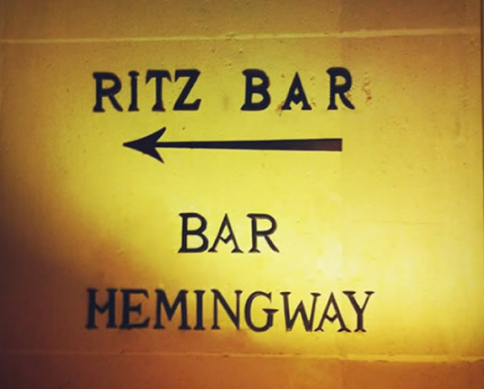 Hemingway Bar en el Hotel Ritz, París